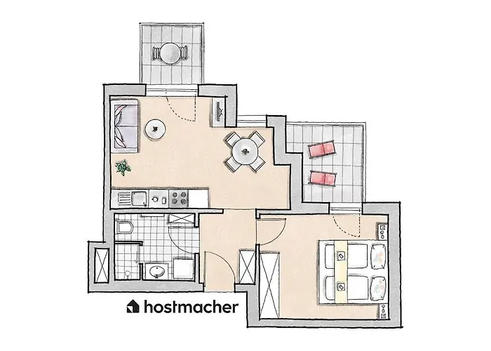 Διαμέρισμα Sunny 1br With Balcony By Hm *